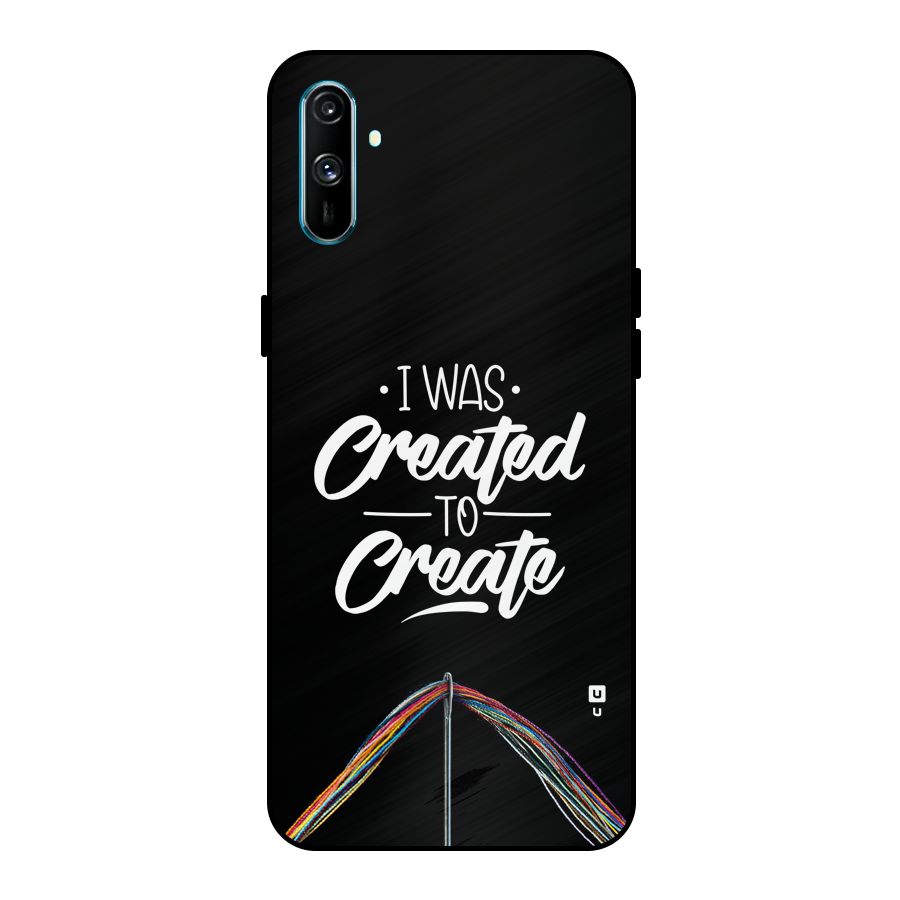Created to Create Metal Back Case for Realme C3