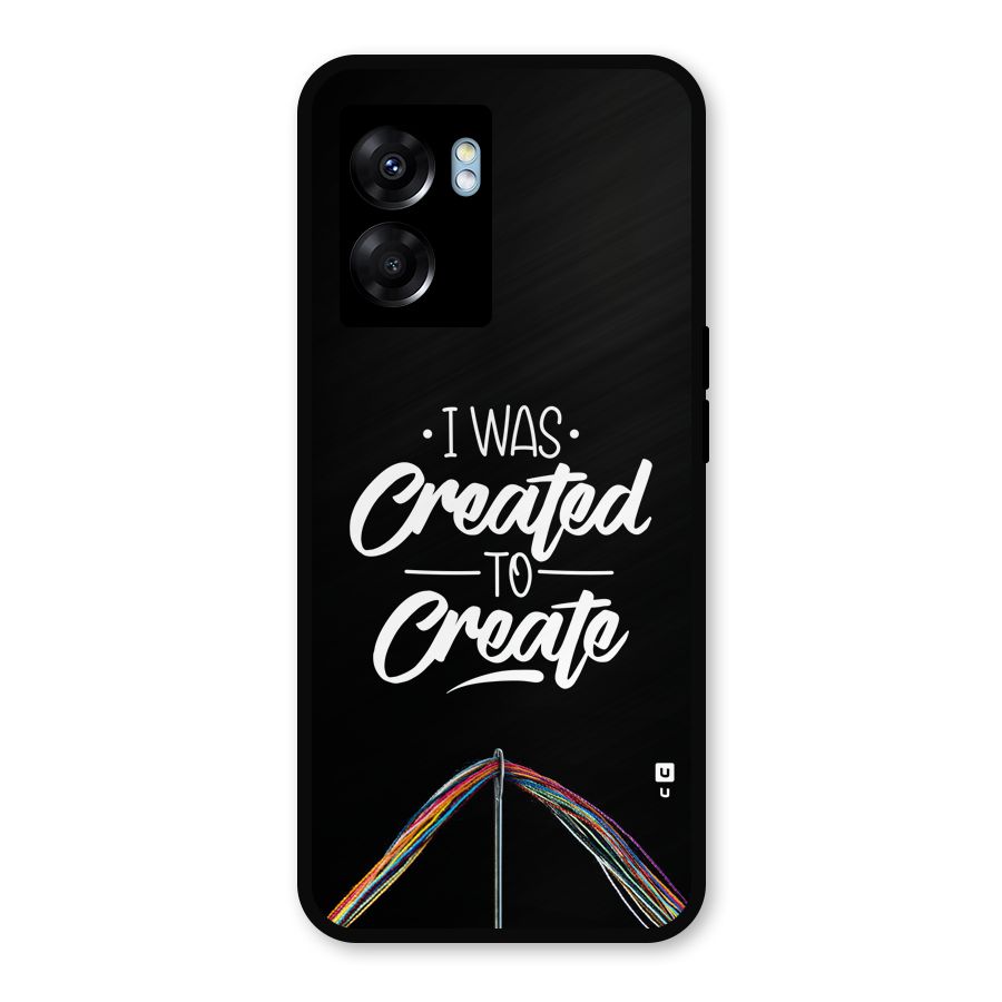 Created to Create Metal Back Case for Realme Narzo 50 5G