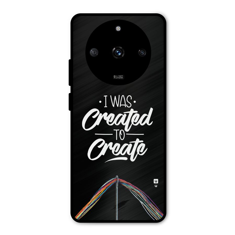 Created to Create Metal Back Case for Realme Narzo 60 5G