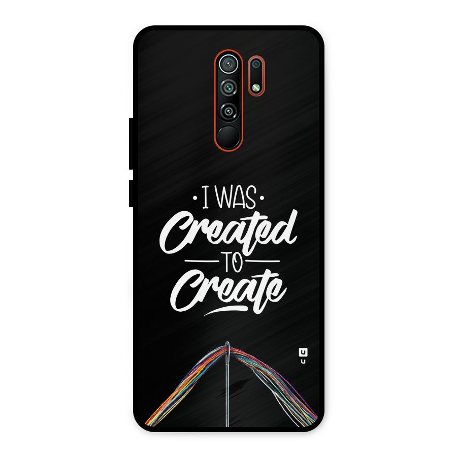 Created to Create Metal Back Case for Redmi 9 Prime