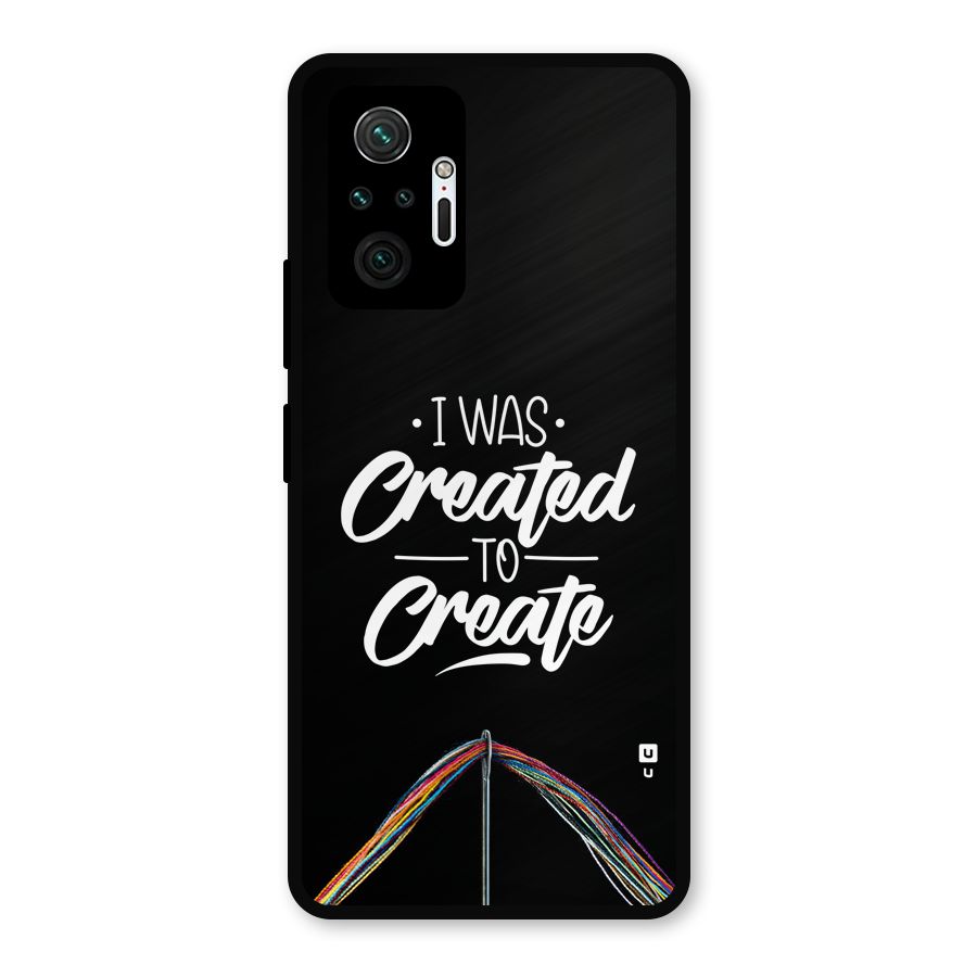 Created to Create Metal Back Case for Redmi Note 10 Pro