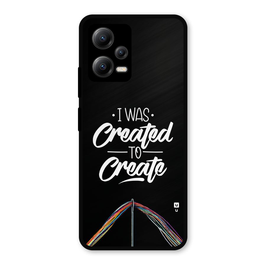 Created to Create Metal Back Case for Redmi Note 12 5G