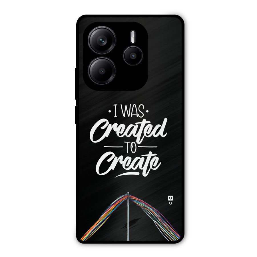 Created to Create Metal Back Case for Redmi Note 14 5G