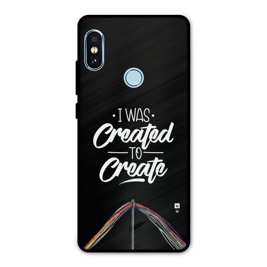 Created to Create Metal Back Case for Redmi Note 5 Pro