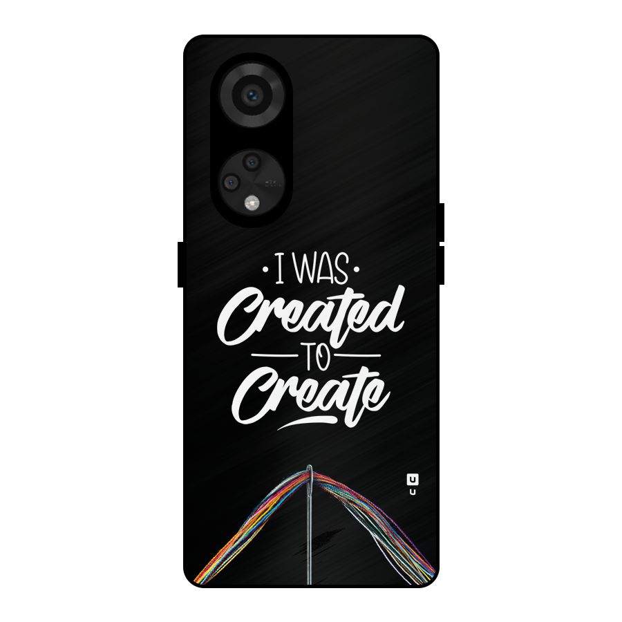 Created to Create Metal Back Case for Reno8 T 5G