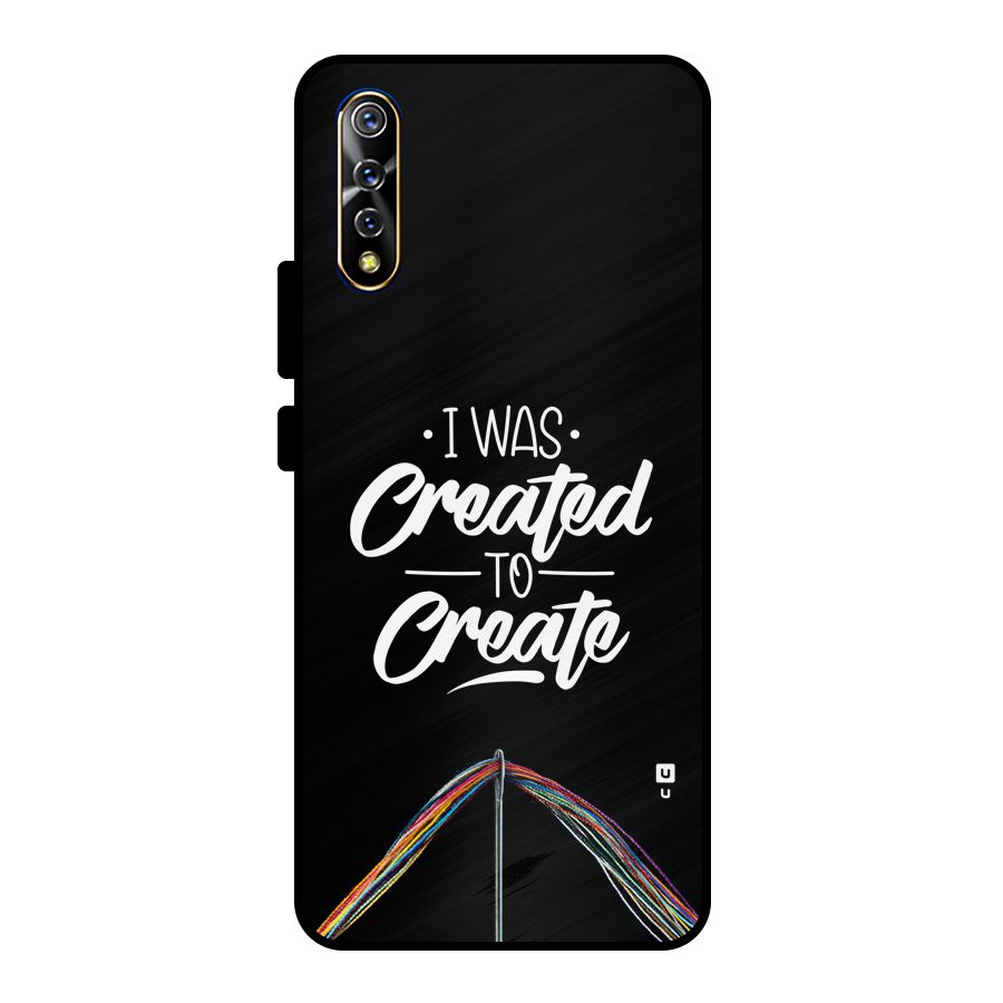 Created to Create Metal Back Case for Vivo S1