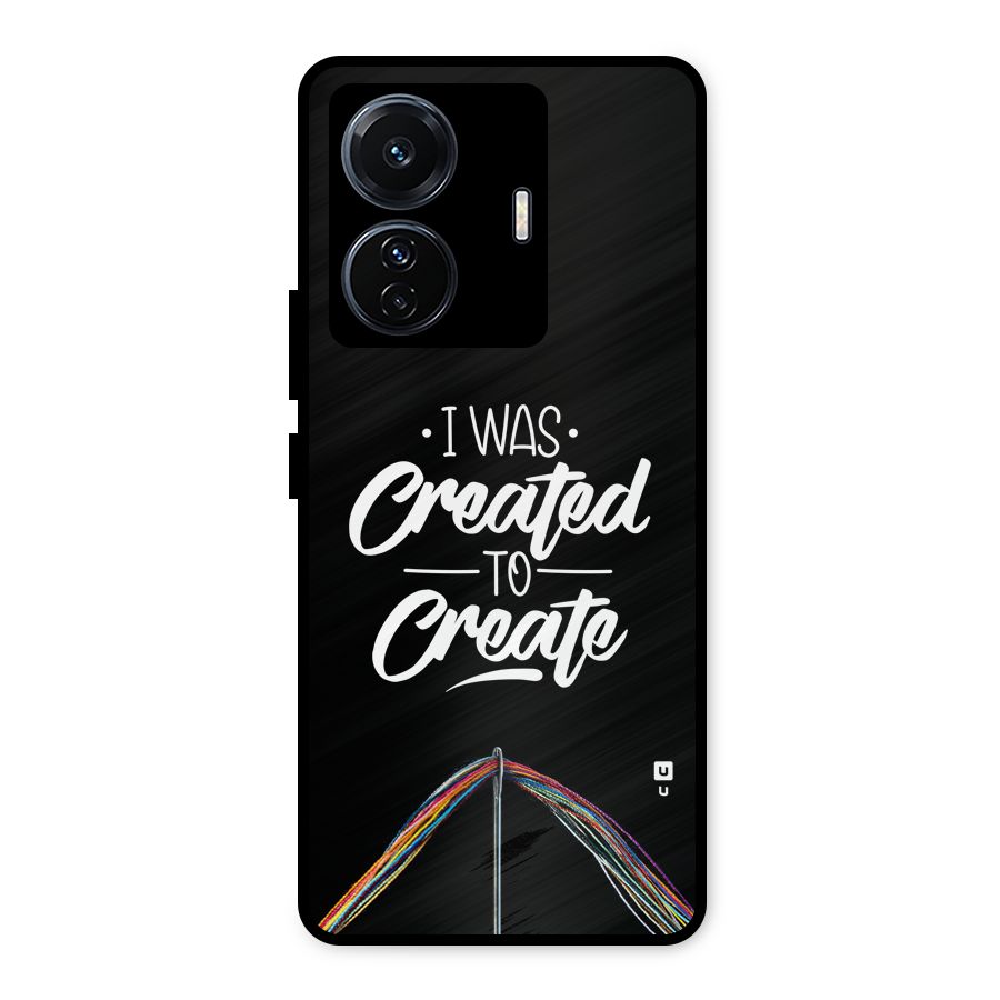 Created to Create Metal Back Case for Vivo T1 Pro