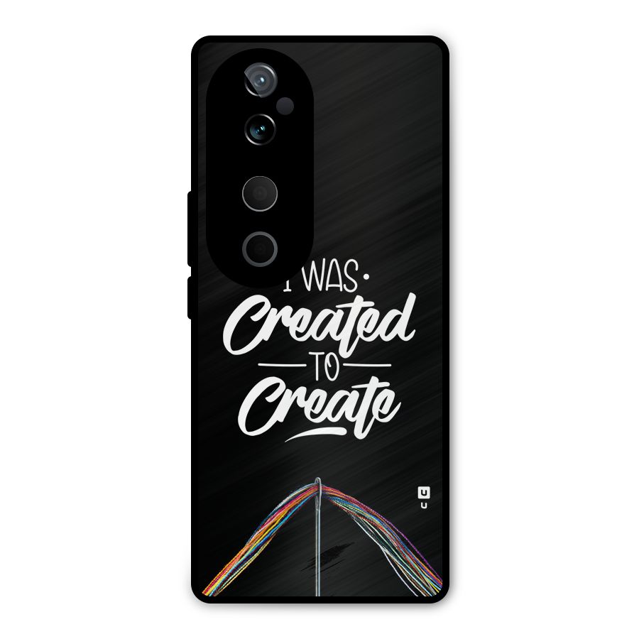 Created to Create Metal Back Case for Vivo T3 Ultra