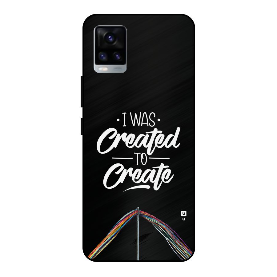 Created to Create Metal Back Case for Vivo V20