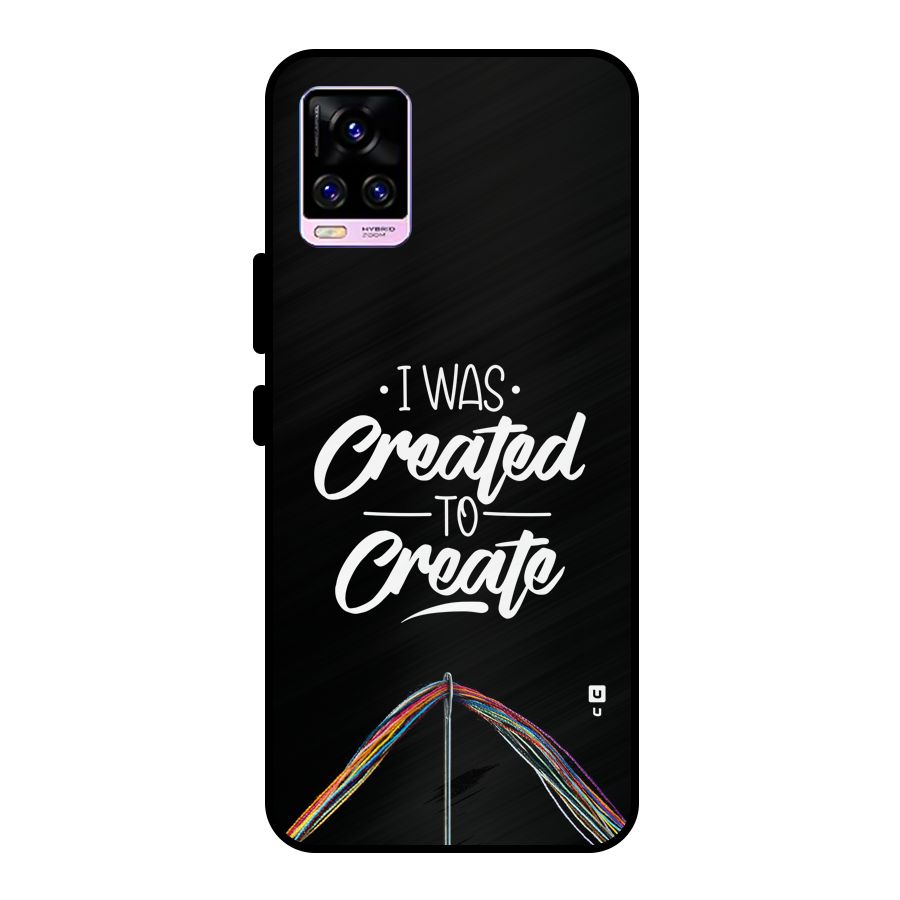 Created to Create Metal Back Case for Vivo V20 Pro