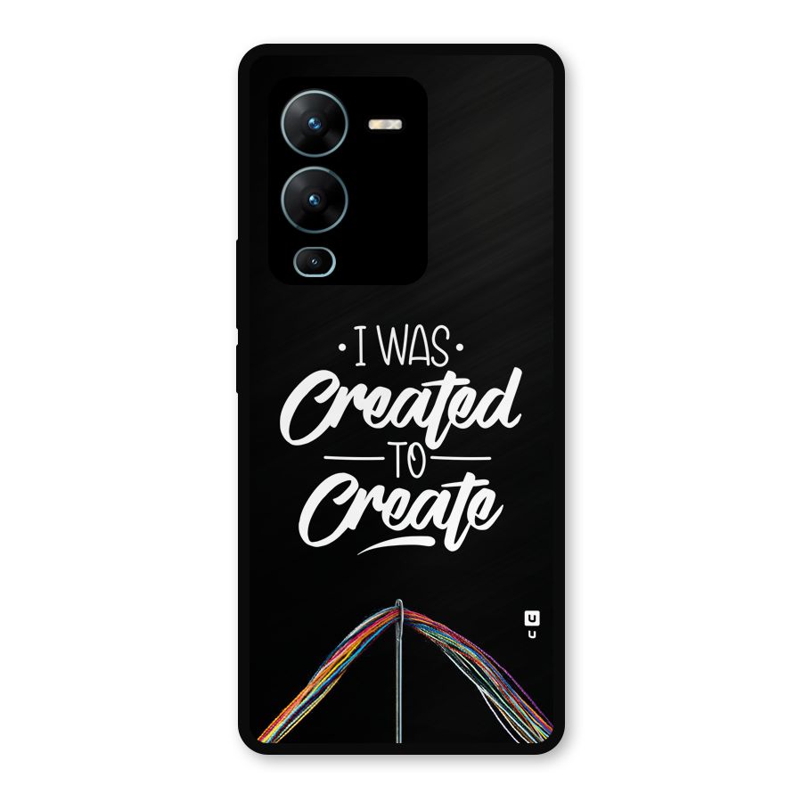 Created to Create Metal Back Case for Vivo V25 Pro