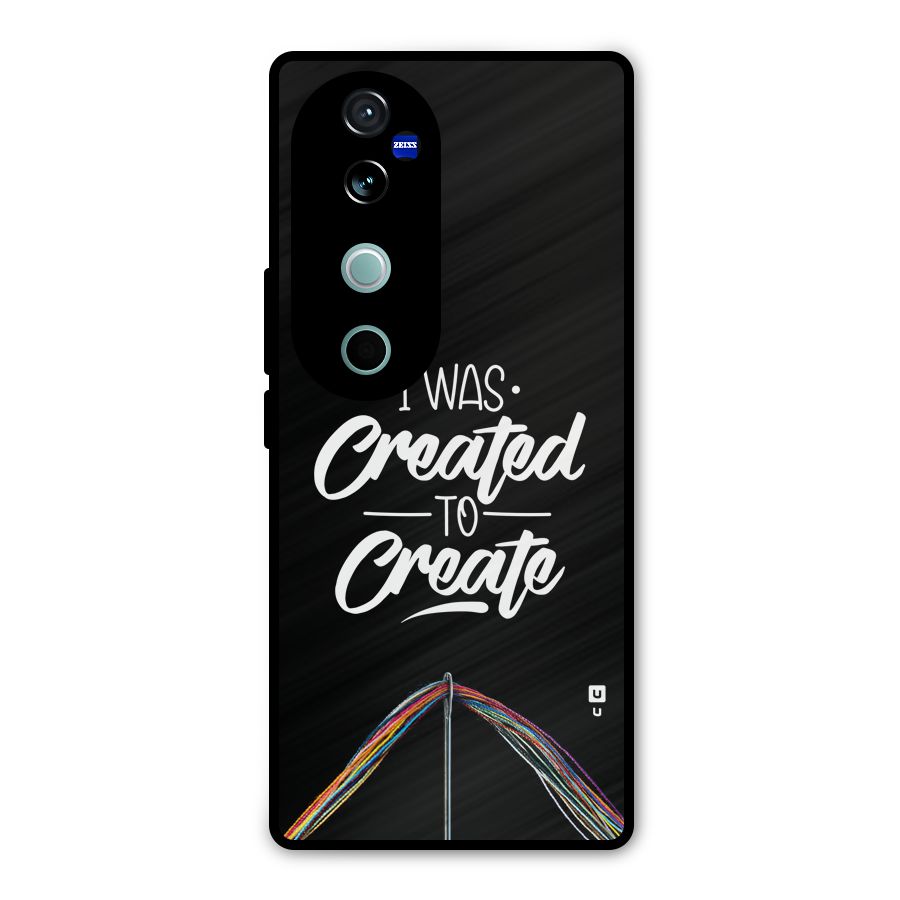 Created to Create Metal Back Case for Vivo V40