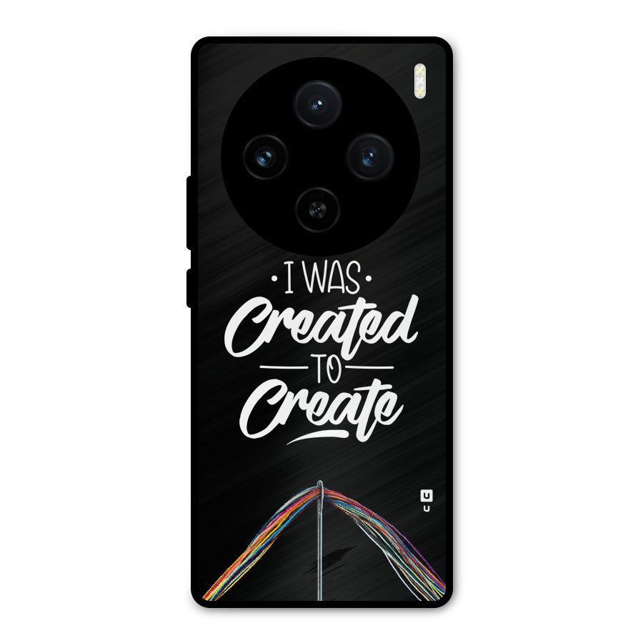 Created to Create Metal Back Case for Vivo X100
