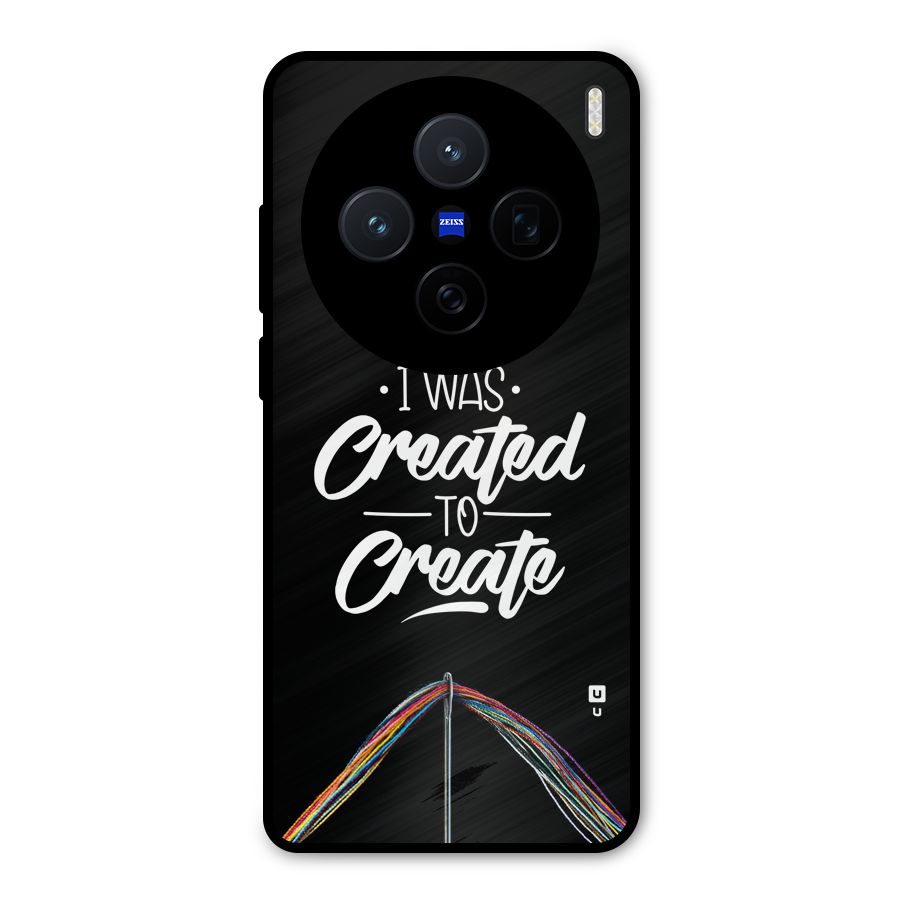 Created to Create Metal Back Case for Vivo X200