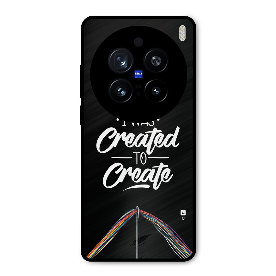 Created to Create Metal Back Case for Vivo X200 Pro