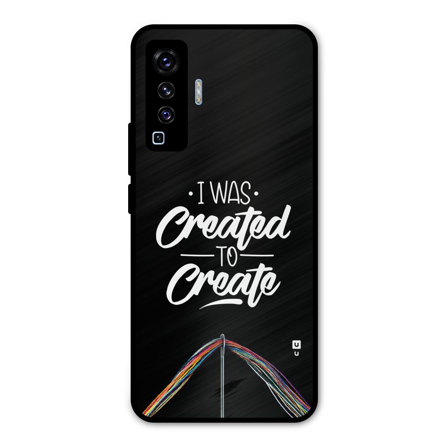 Created to Create Metal Back Case for Vivo X50