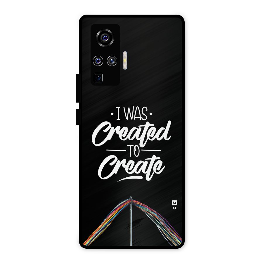 Created to Create Metal Back Case for Vivo X50 Pro