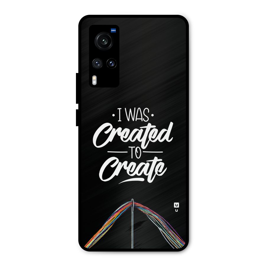 Created to Create Metal Back Case for Vivo X60