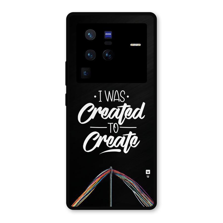 Created to Create Metal Back Case for Vivo X80 Pro