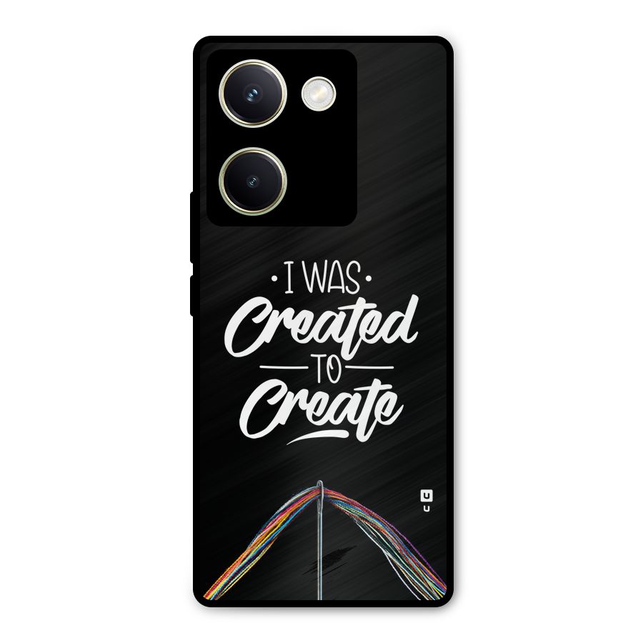 Created to Create Metal Back Case for Vivo Y200 Pro