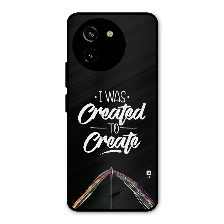 Created to Create Metal Back Case for Vivo Y200i