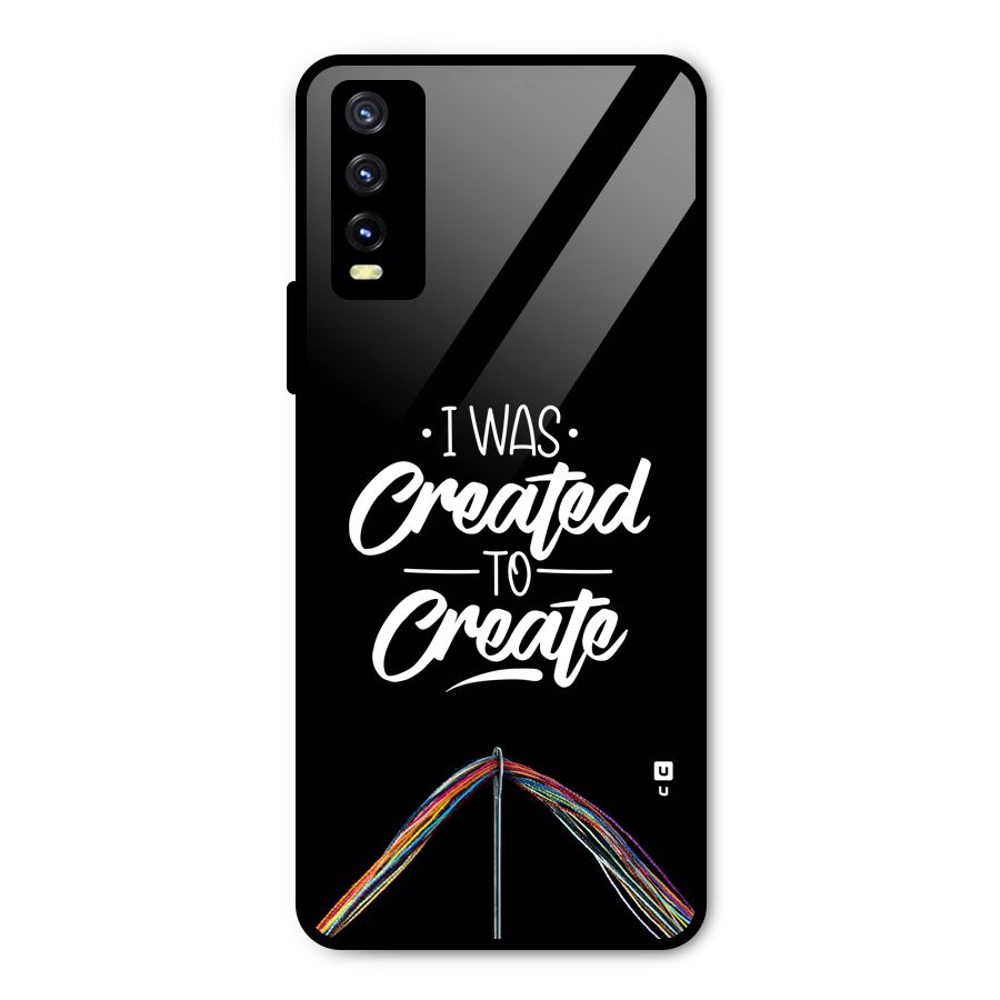 Created to Create Metal Back Case for Vivo Y20i