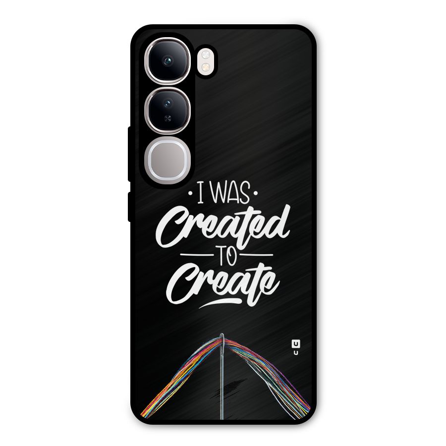 Created to Create Metal Back Case for Vivo Y300