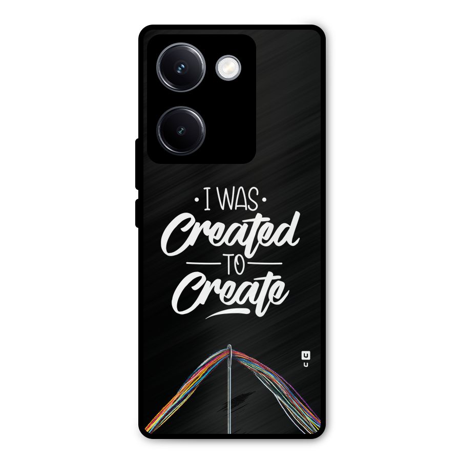 Created to Create Metal Back Case for Vivo Y300 Plus