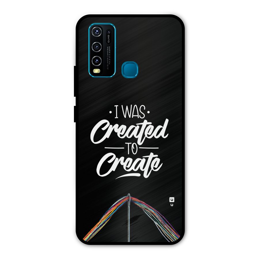 Created to Create Metal Back Case for Vivo Y50