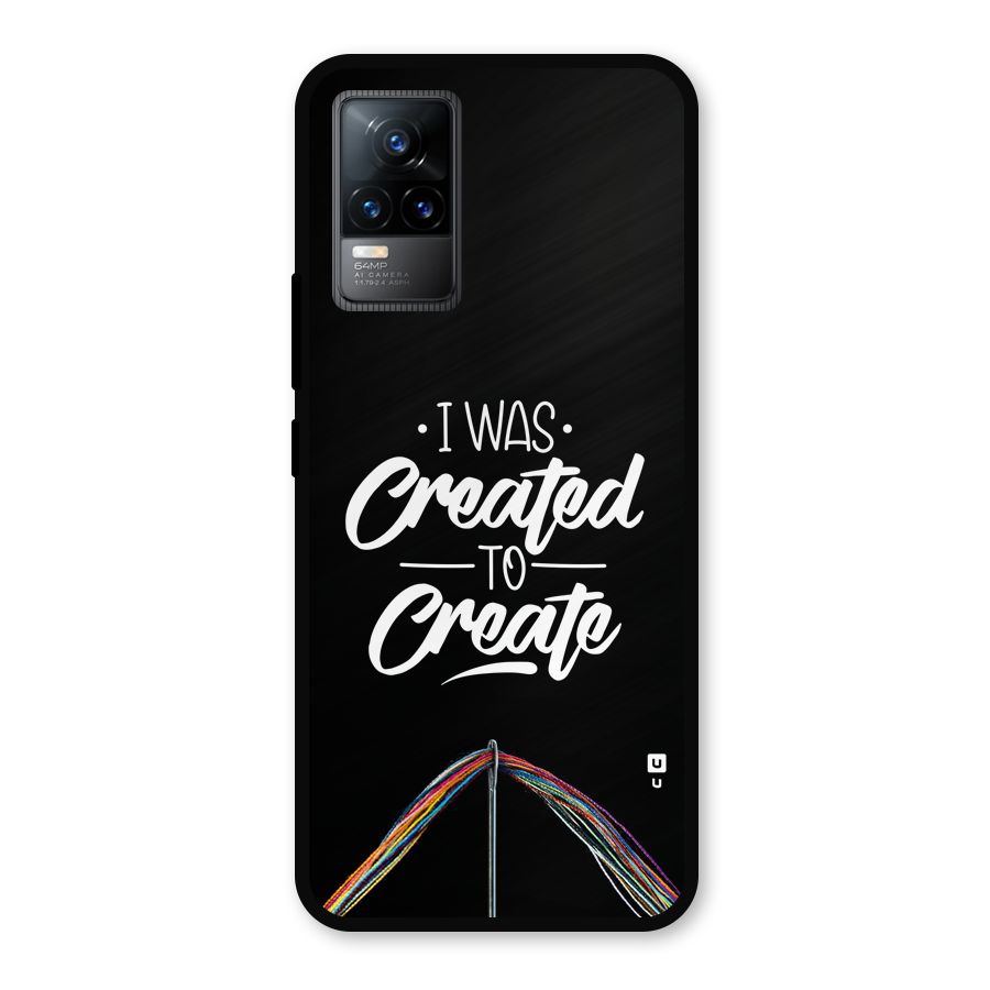 Created to Create Metal Back Case for Vivo Y73