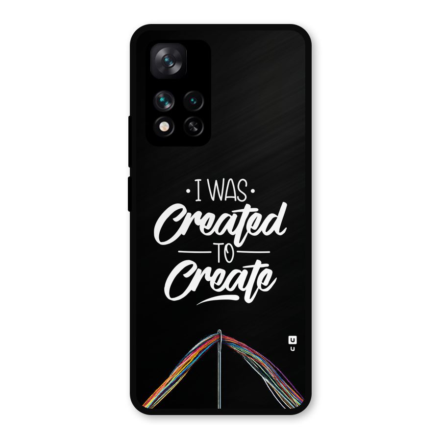 Created to Create Metal Back Case for Xiaomi 11i Hypercharge 5G