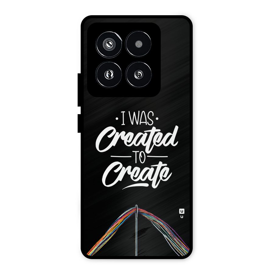 Created to Create Metal Back Case for Xiaomi 14 Pro