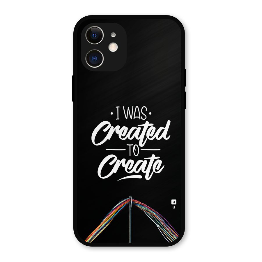 Created to Create Metal Back Case for iPhone 12