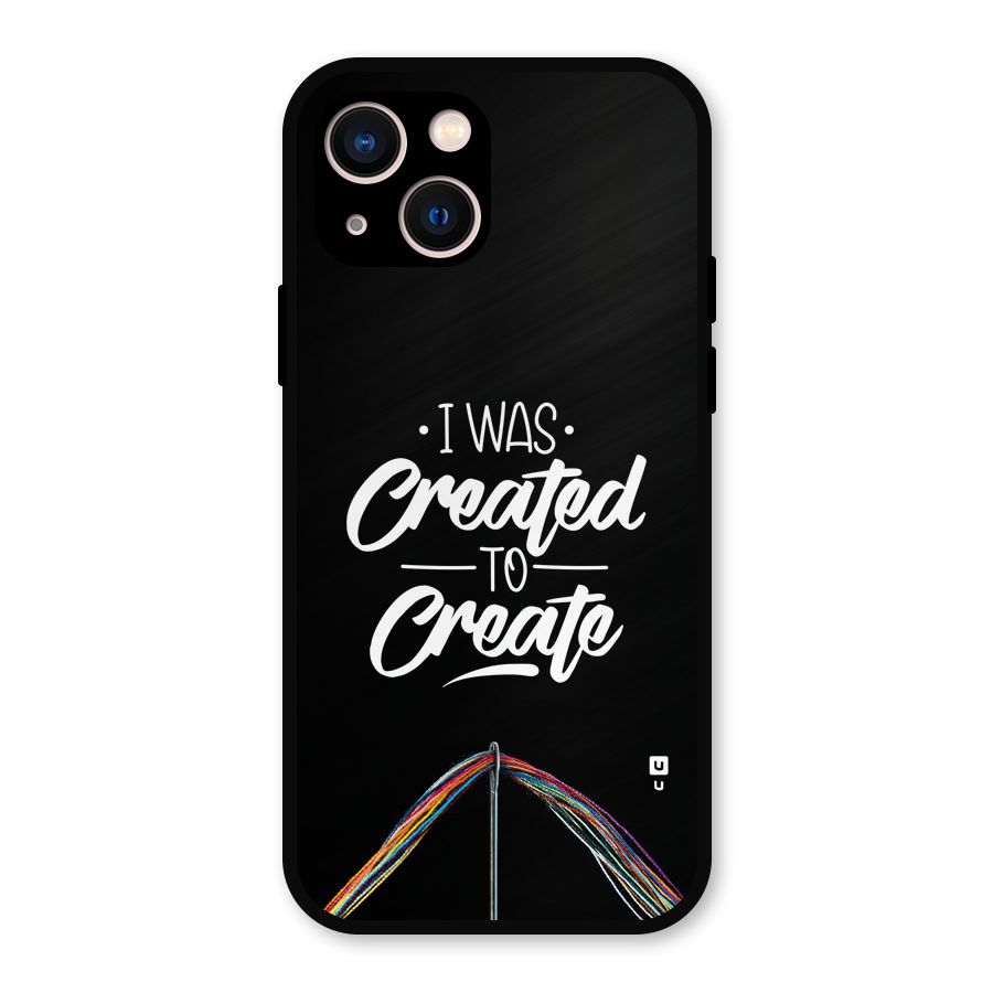Created to Create Metal Back Case for iPhone 13