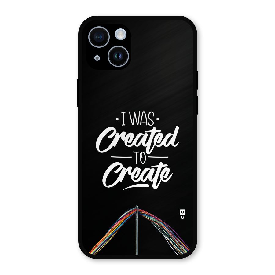 Created to Create Metal Back Case for iPhone 14