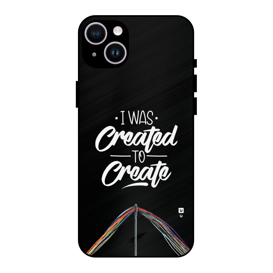 Created to Create Metal Back Case for iPhone 14 Plus