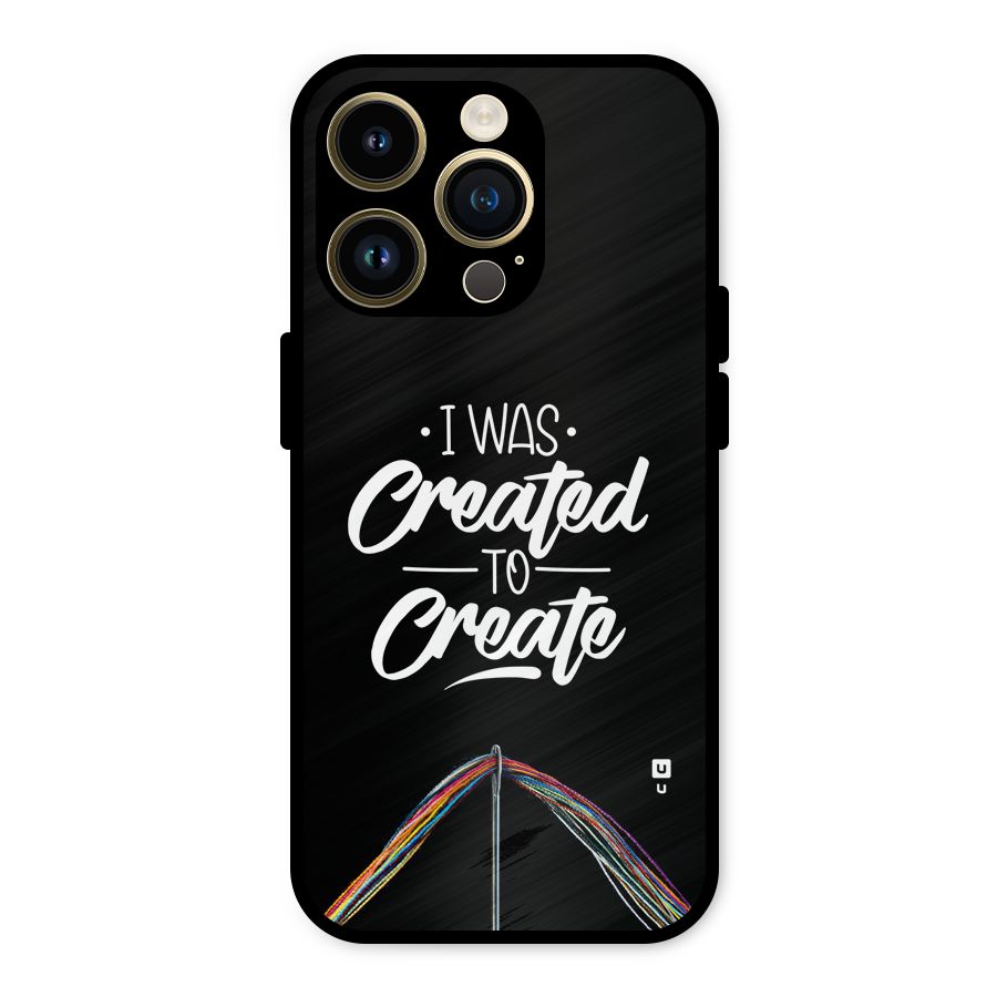 Created to Create Metal Back Case for iPhone 14 Pro