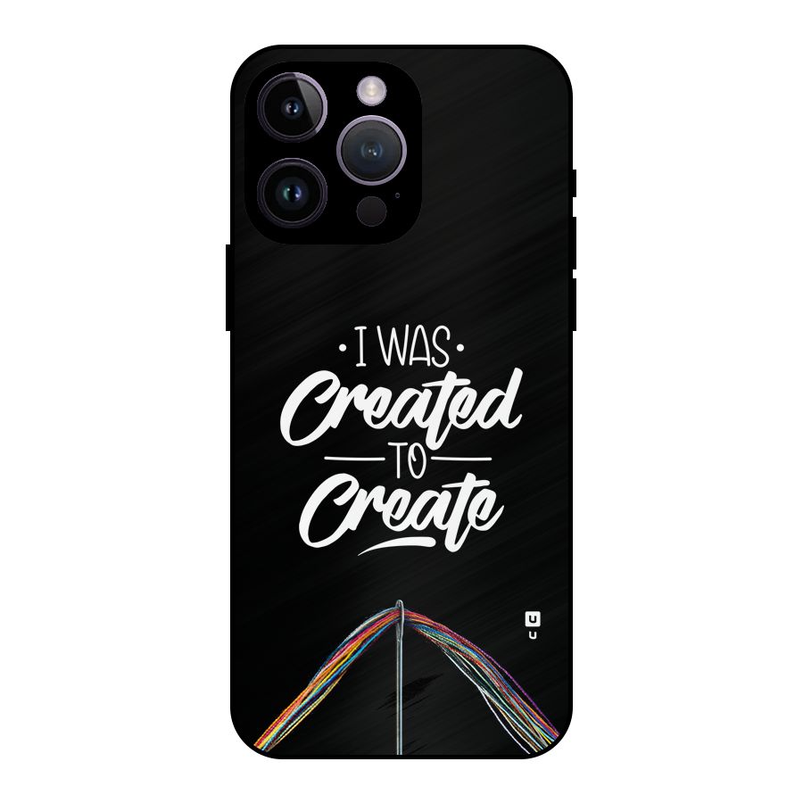 Created to Create Metal Back Case for iPhone 14 Pro Max