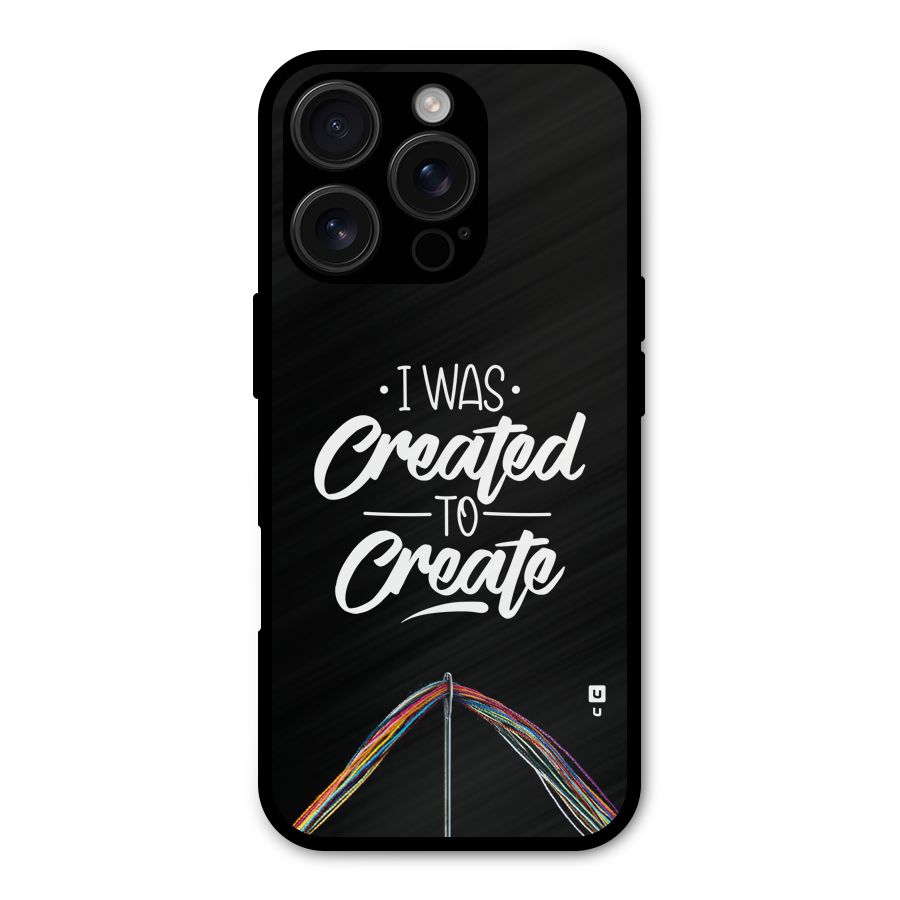 Created to Create Metal Back Case for iPhone 16 Pro