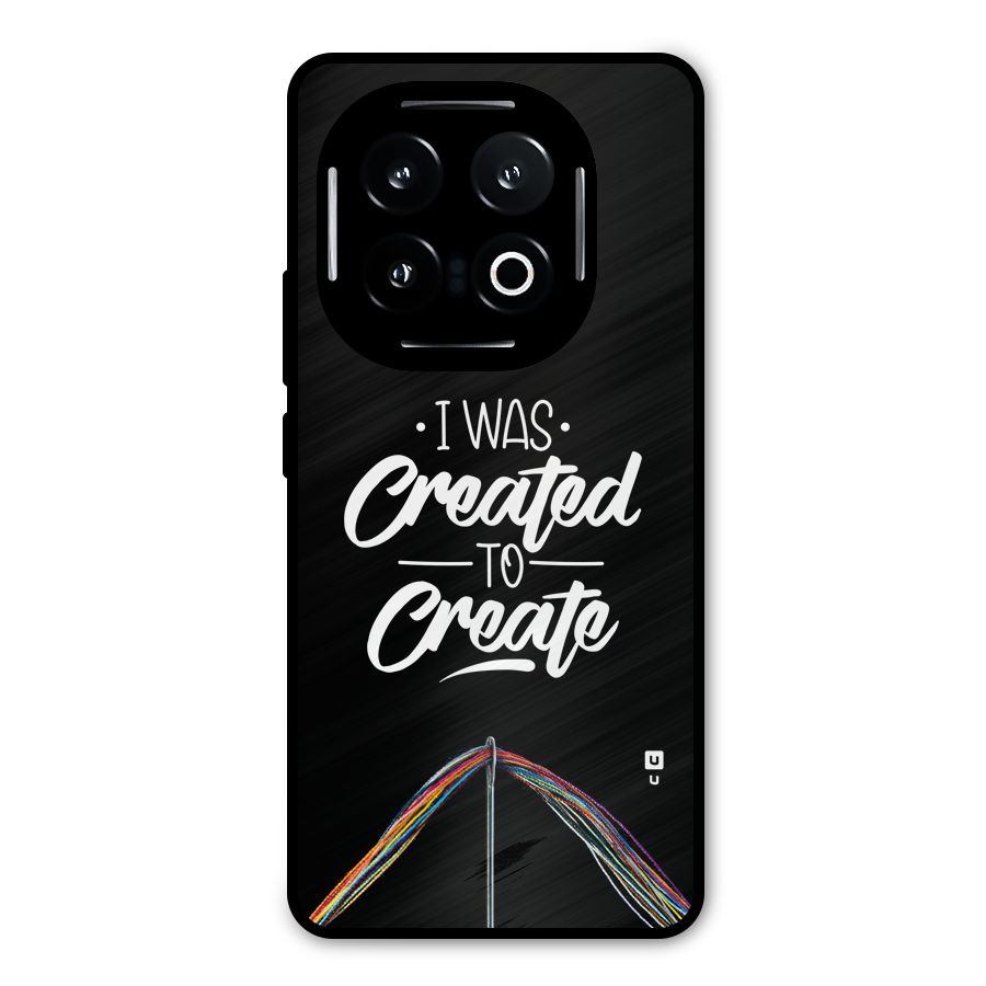 Created to Create Metal Back Case for iQOO 13