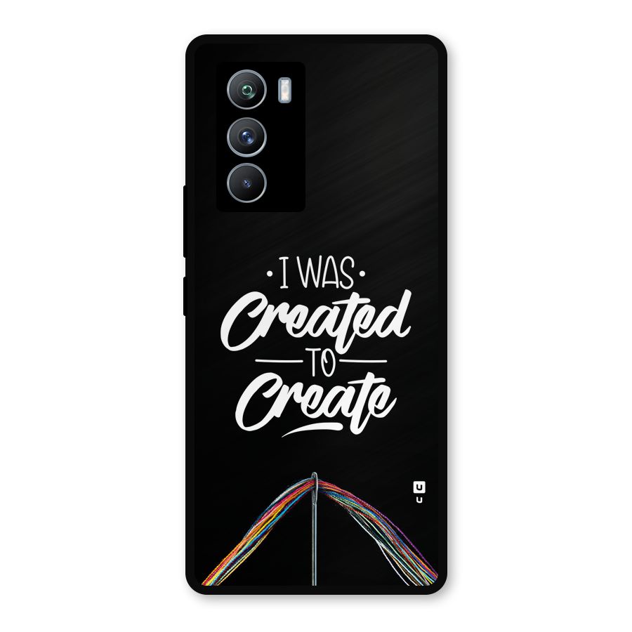 Created to Create Metal Back Case for iQOO 9 SE