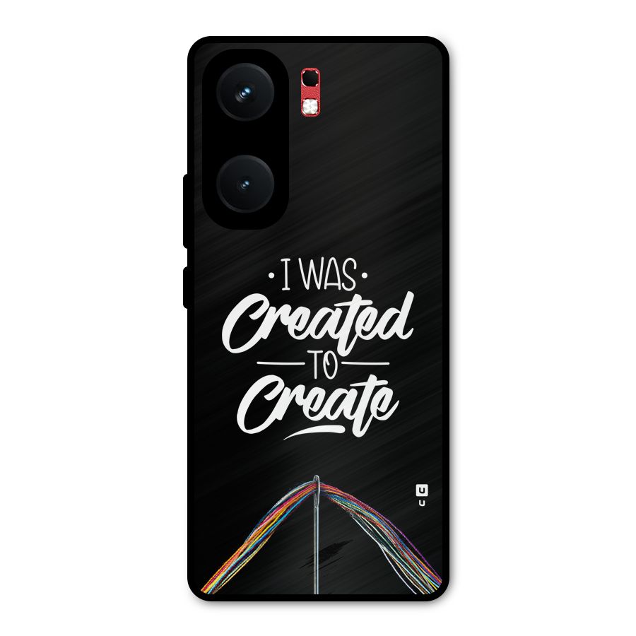 Created to Create Metal Back Case for iQOO Neo 9 Pro