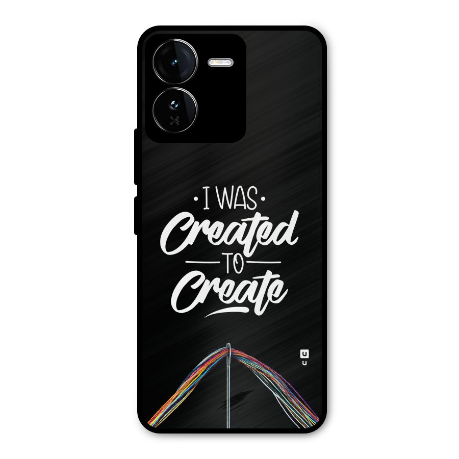 Created to Create Metal Back Case for iQOO Z9