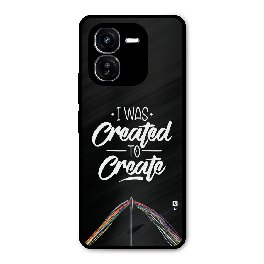 Created to Create Metal Back Case for iQOO Z9x