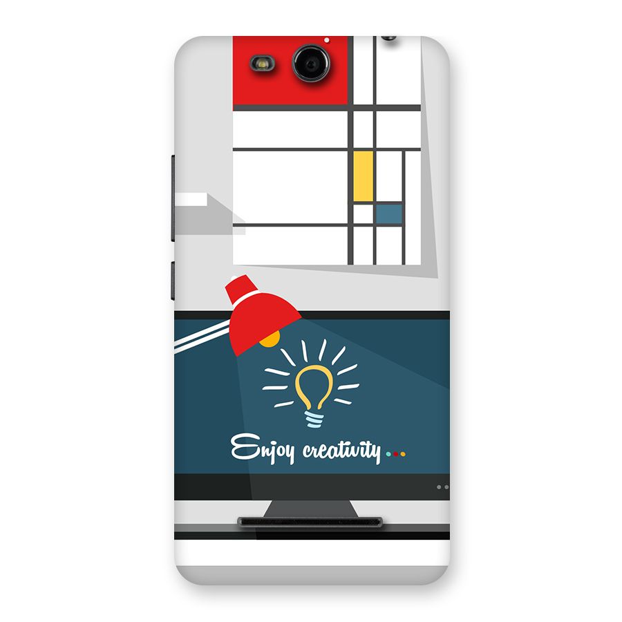 Creative Workspace Design Back Case for Micromax Canvas Juice 3 Q392