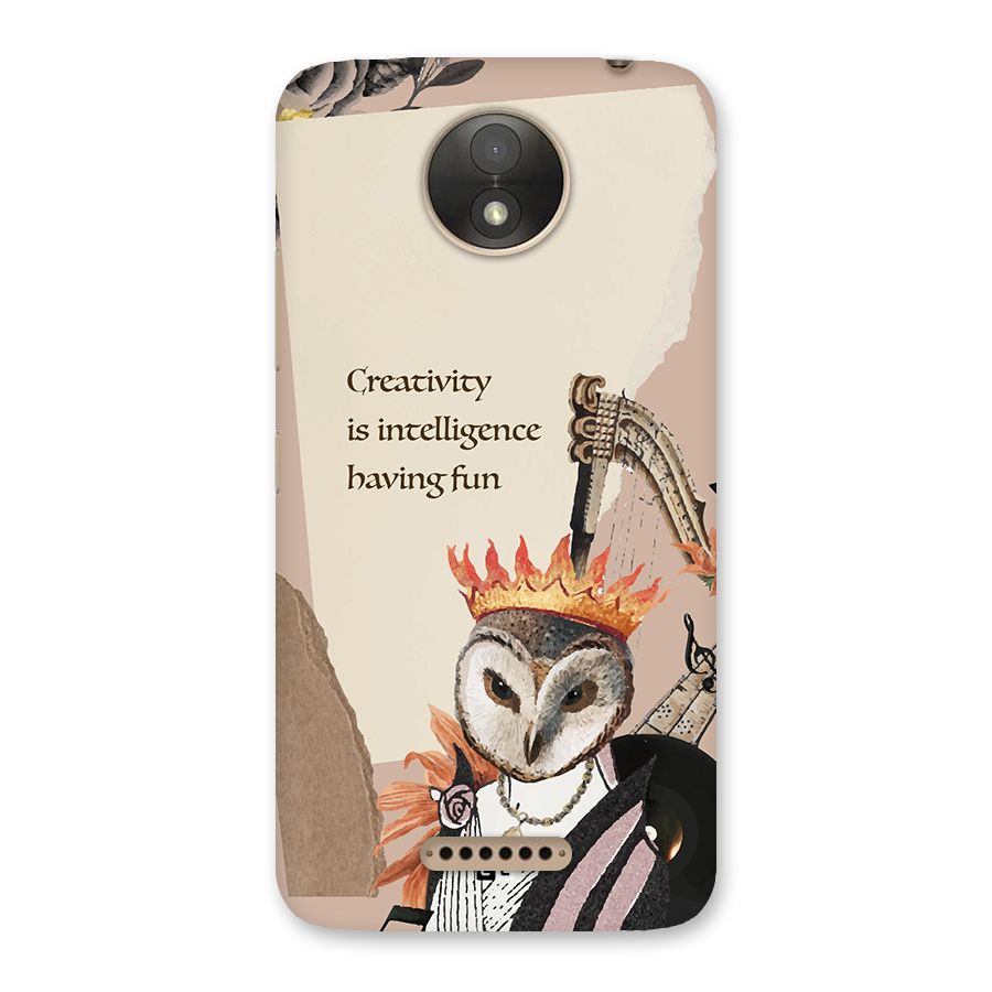 Creativity Intelligence Back Case for Moto C Plus
