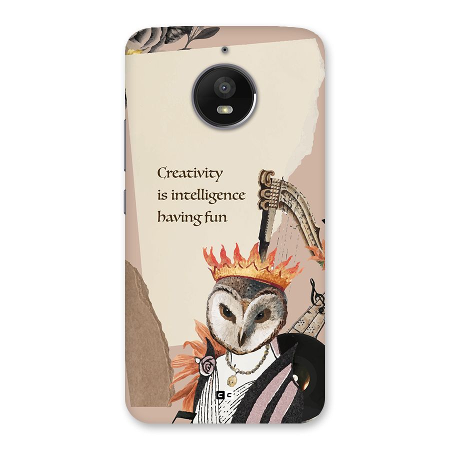 Creativity Intelligence Back Case for Moto E4 Plus