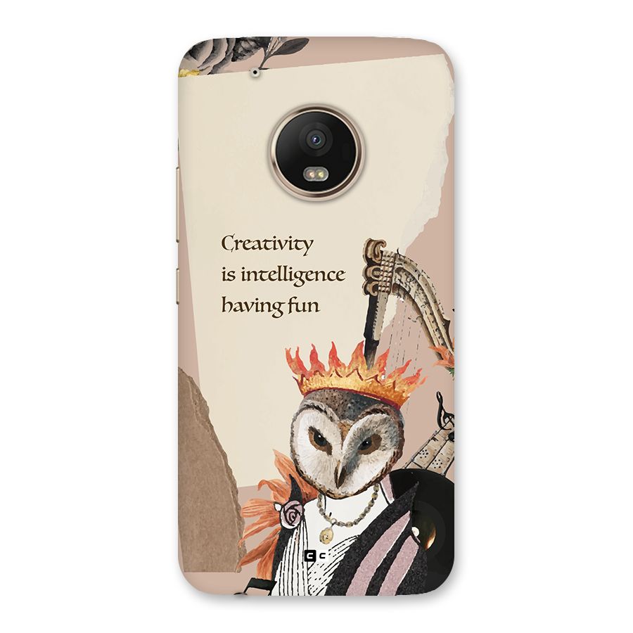 Creativity Intelligence Back Case for Moto G5 Plus