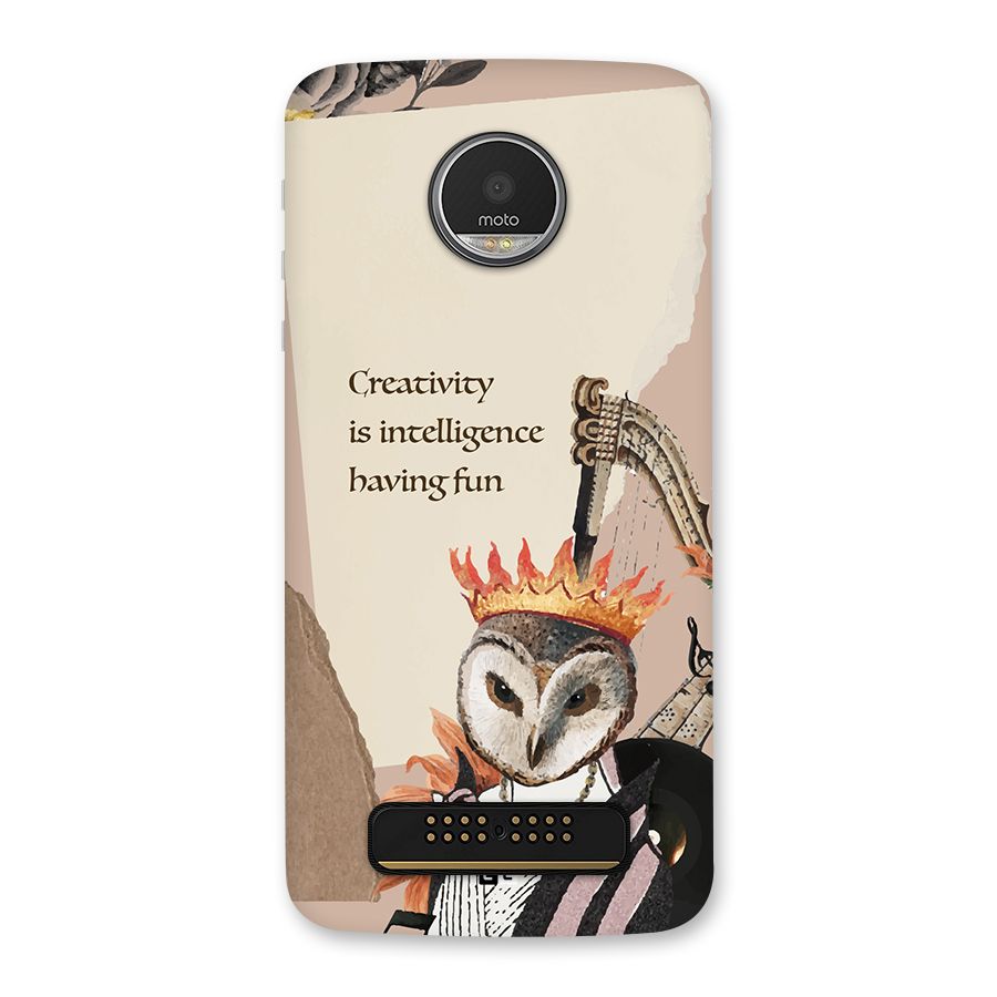 Creativity Intelligence Back Case for Moto Z Play