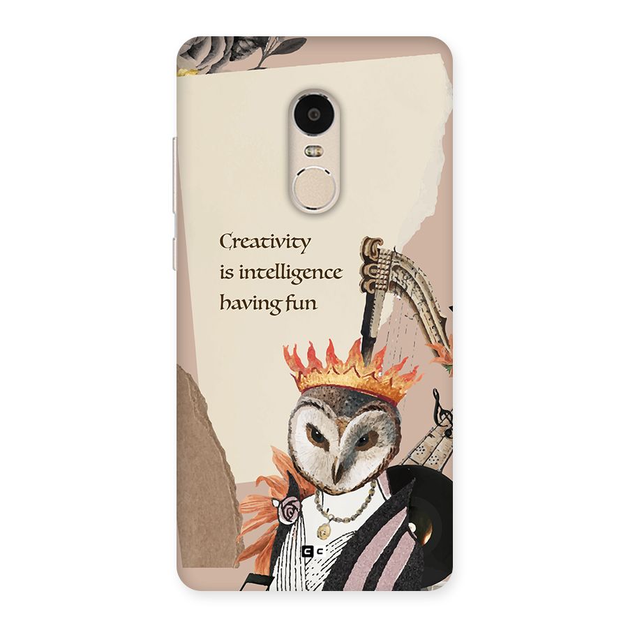 Creativity Intelligence Back Case for Redmi Note 4